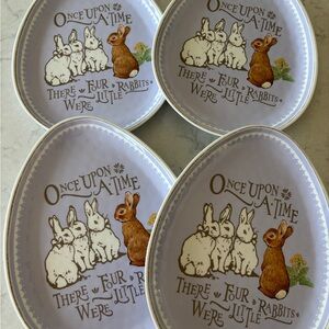 Pottery Barn Kids Peter Rabbit plates - set of 4